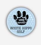 White  Hippo Ball Marker