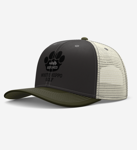 Hippo Paw Snapback - Olive