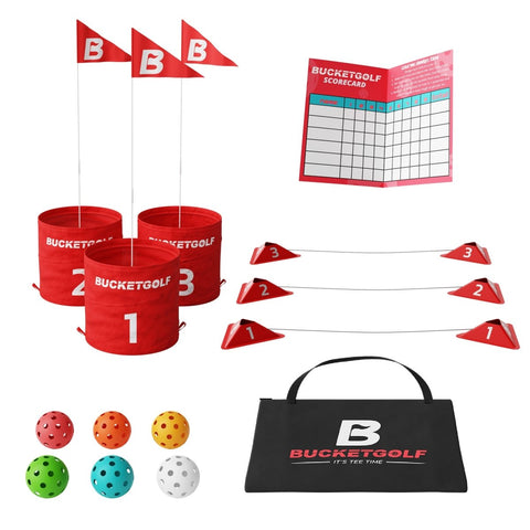 BucketGolf Starter (3 hole Set) (NO CLUBS USE YOUR OWN OR ADD ON)