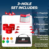 BucketGolf Starter (3 hole Set) (NO CLUBS USE YOUR OWN OR ADD ON)